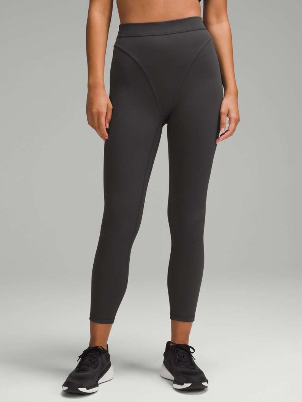 Lululemon Wunder Train Aerobic High-Rise Tight 25" *Twill Grap Grey size 8 NWOT